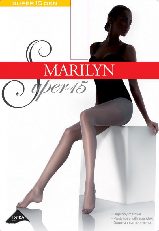 High Quality Classic Transparent Lycra Tights, 15 Den, Marilyn Super 15