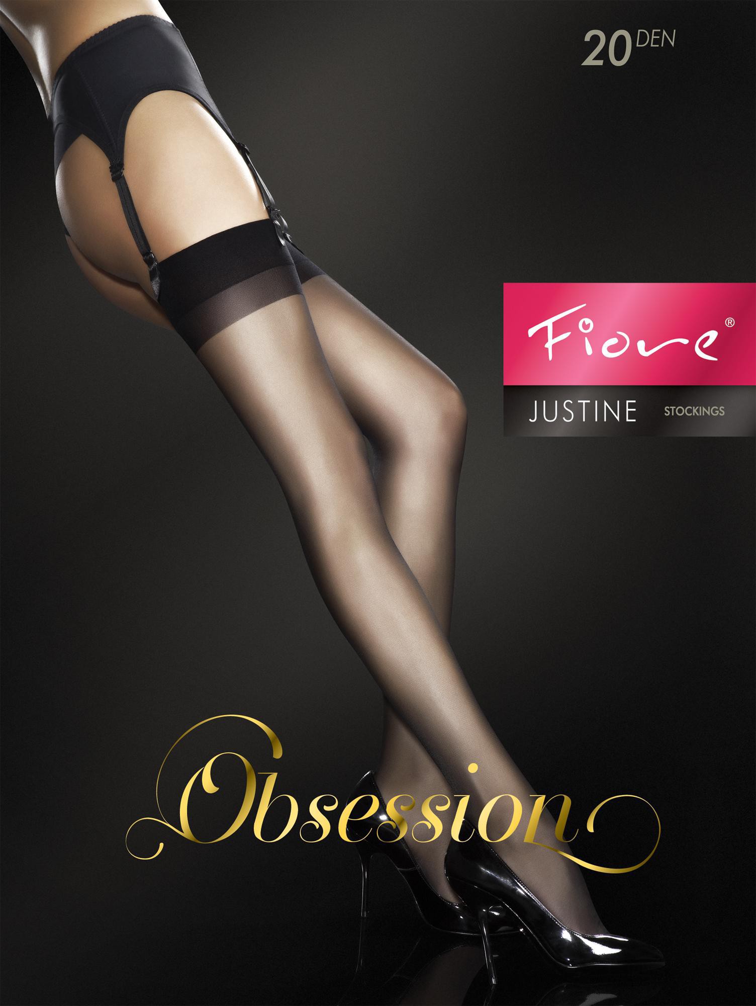 Fiore Obsession Sheer "JUSTINE" Stockings 20 Denier Suspender Stockings