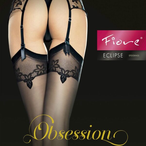 Exclusive Stockings by Fiore "ECLIPSE",Designer Patterned 20 Denier