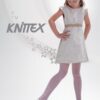 Girls White Tights 20 Denier Ankle Star Pattern Bridesmaids Knittex "MARIKA"