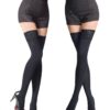 NEW Lace Top 80 Denier Sheer Hold-Ups Stockings , 9 Various Colours- Sizes S-XL