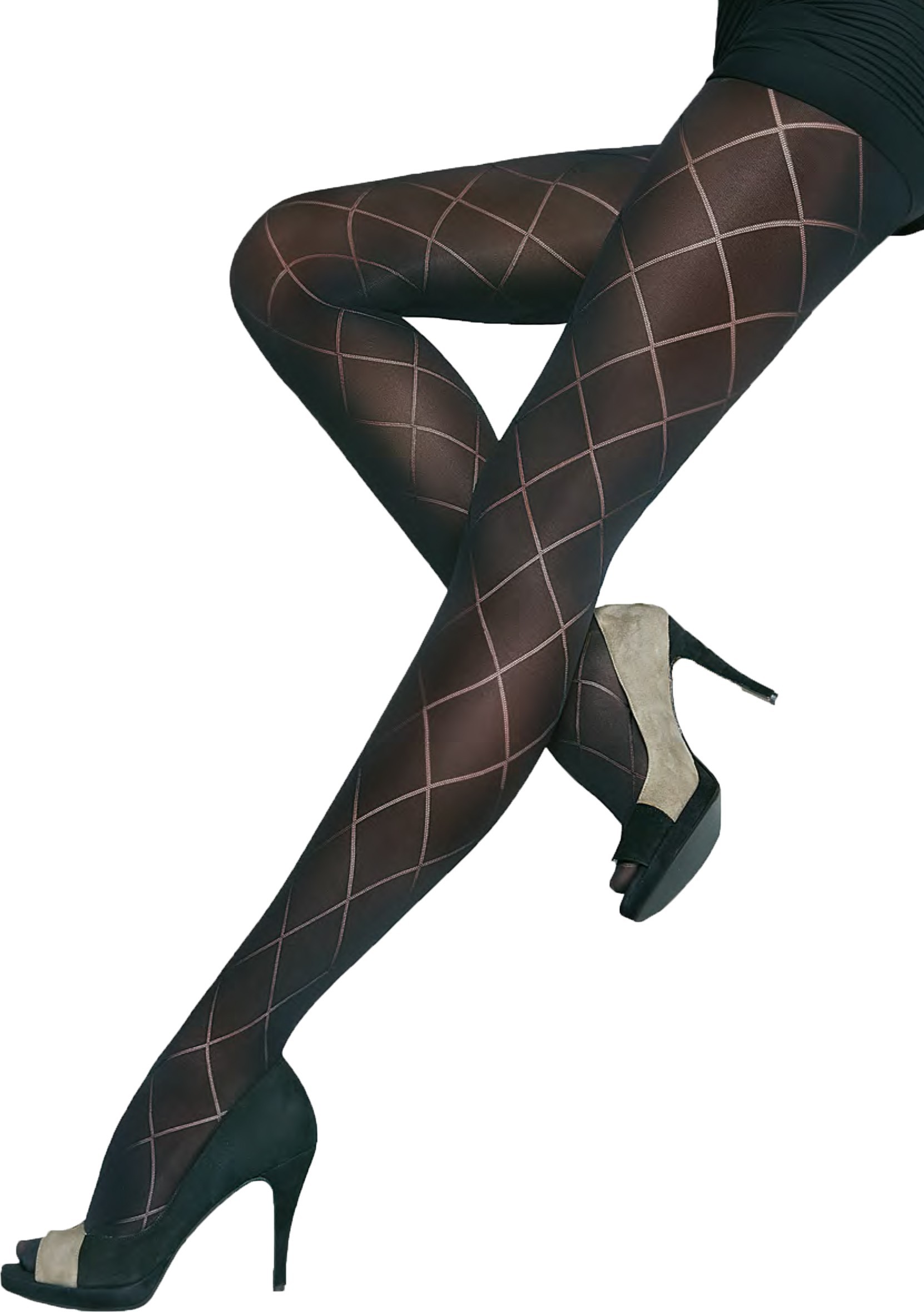 Megan beautiful semi opaque patterned tights 40 Denier by Adrian